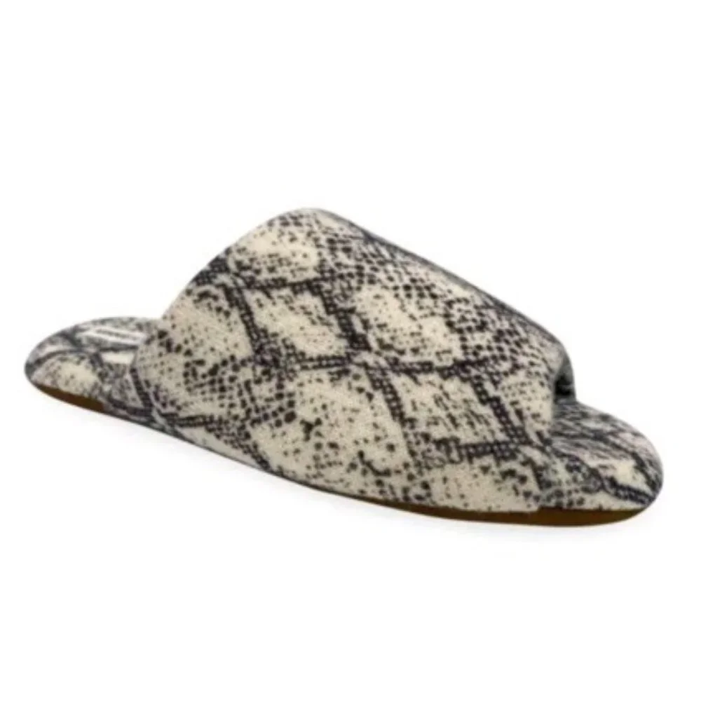 Minnie Rose Open Toe Python Slipper NEW - Picture 3 of 4